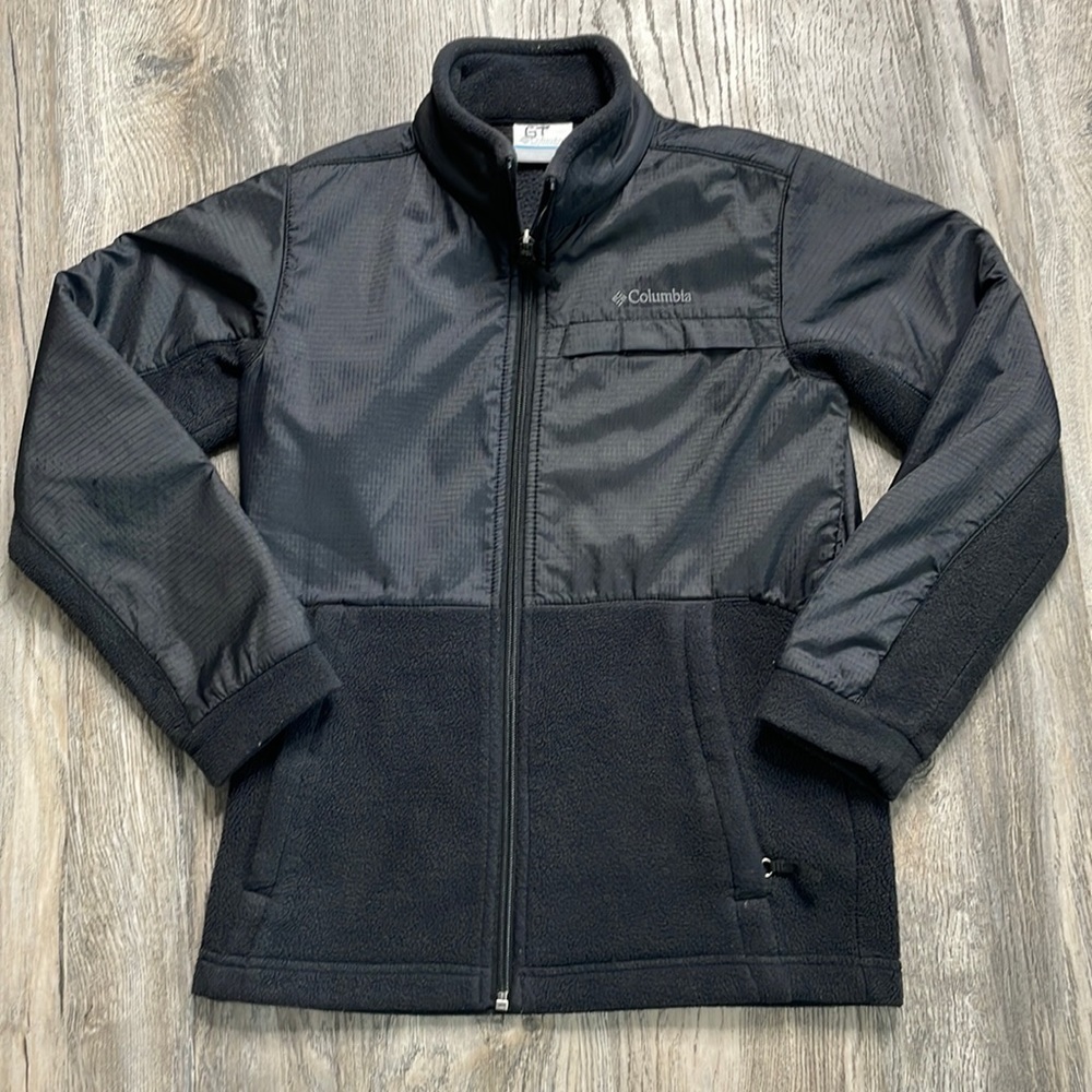 Columbia Boys Black Fleece Jacket, size medium